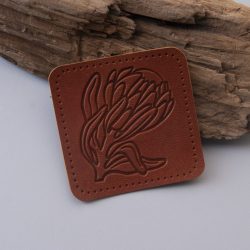 Бирка экокожа с тиснением