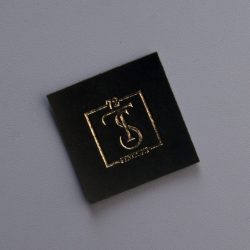 Бирка экокожа с тиснением золото