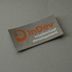 Бирка экокожа печать шелкография