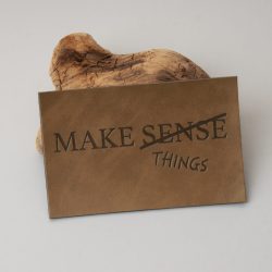 Бирка экокожа с тиснением