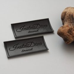 Бирка экокожа с тиснением