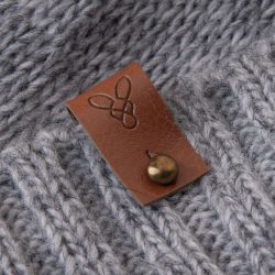 Бирка экокожа с кобурной кнопкой