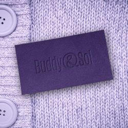 Бирка экокожа с тиснением