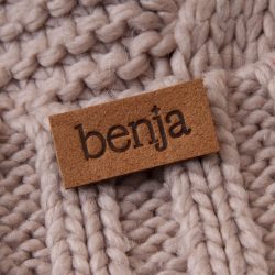 Бирка экокожа с тиснением